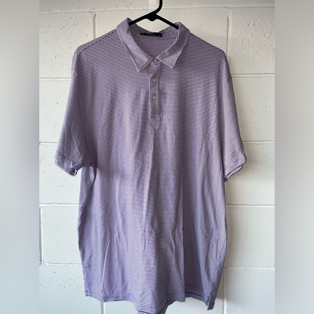 Mark Striped Cotton men bundle 3 Polo XL purple and blue pink short sleeves